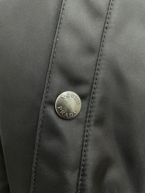 PRADA（プラダ）PRADA (プラダ) ロゴプレートボンバージャケット ブラック サイズ:46の古着・服飾アイテム
