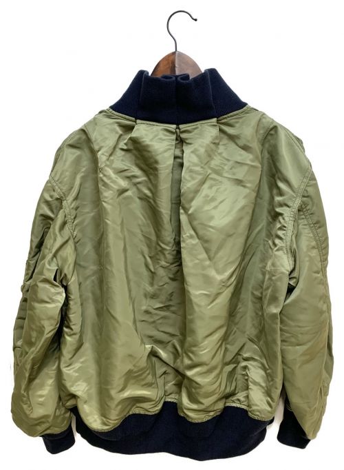 sacai（サカイ）sacai (サカイ) MA-1×Melton Jacket オリーブ サイズ:1の古着・服飾アイテム