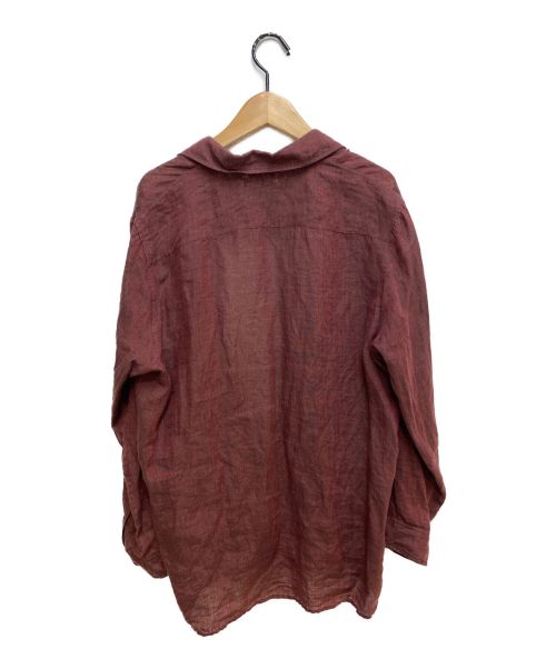 HERMES（エルメス）HERMES (エルメス) ヴァルーズシャツ ボルドー サイズ:38の古着・服飾アイテム