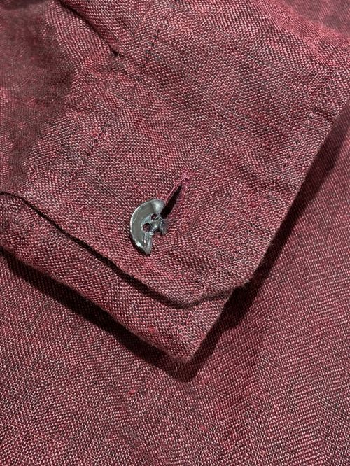 HERMES（エルメス）HERMES (エルメス) ヴァルーズシャツ ボルドー サイズ:38の古着・服飾アイテム