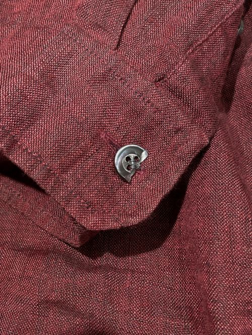 HERMES（エルメス）HERMES (エルメス) ヴァルーズシャツ ボルドー サイズ:38の古着・服飾アイテム