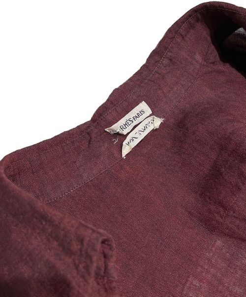 HERMES（エルメス）HERMES (エルメス) ヴァルーズシャツ ボルドー サイズ:38の古着・服飾アイテム
