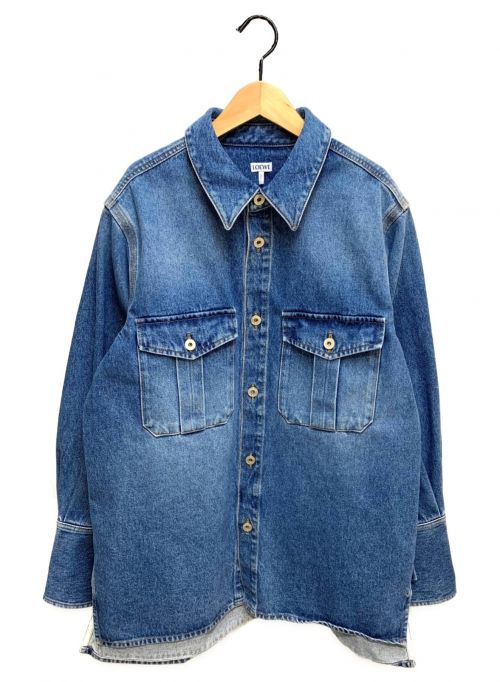 LOEWE（ロエベ）LOEWE (ロエベ) パッチポケットデニムジャケット ブルー サイズ:48の古着・服飾アイテム