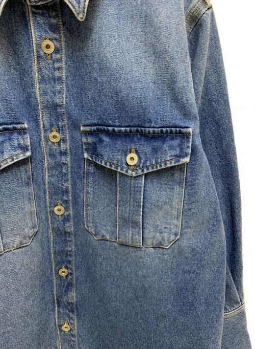 LOEWE（ロエベ）LOEWE (ロエベ) パッチポケットデニムジャケット ブルー サイズ:48の古着・服飾アイテム