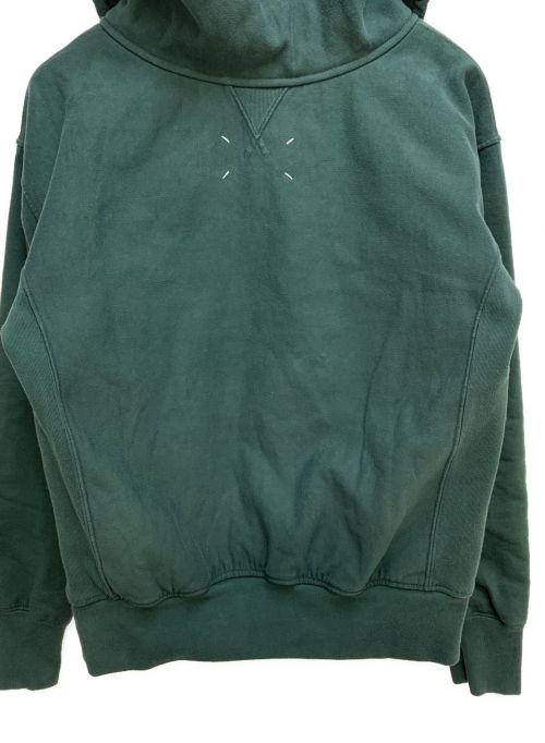 Maison Margiela（メゾンマルジェラ）Maison Margiela (メゾンマルジェラ) 21AW フロント刺繍プルオーバーパーカー グリーン サイズ:48の古着・服飾アイテム