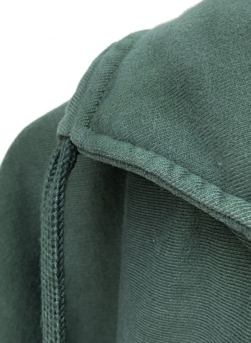 Maison Margiela（メゾンマルジェラ）Maison Margiela (メゾンマルジェラ) 21AW フロント刺繍プルオーバーパーカー グリーン サイズ:48の古着・服飾アイテム
