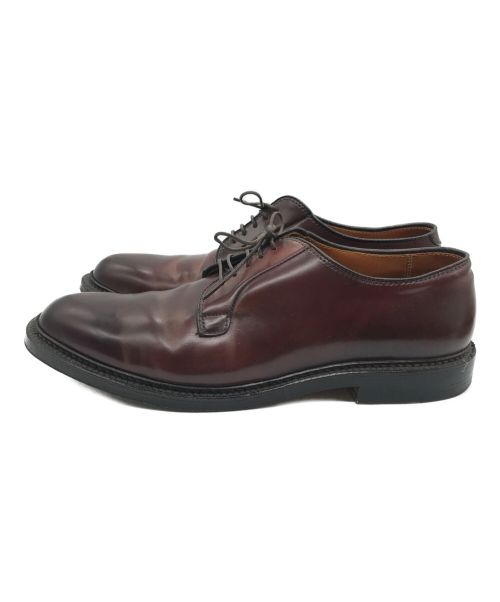 Alden（オールデン）Alden (オールデン) コードバンプレーントゥシューズ ブラウン サイズ:10 Dの古着・服飾アイテム