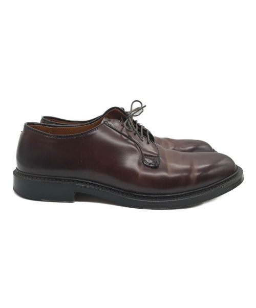 Alden（オールデン）Alden (オールデン) コードバンプレーントゥシューズ ブラウン サイズ:10 Dの古着・服飾アイテム