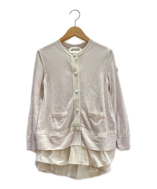 MONCLER（モンクレール）MONCLER (モンクレール) MAGLIONE TRICOT CARDIGAN ベージュ サイズ:XSの古着・服飾アイテム