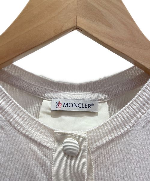 MONCLER（モンクレール）MONCLER (モンクレール) MAGLIONE TRICOT CARDIGAN ベージュ サイズ:XSの古着・服飾アイテム
