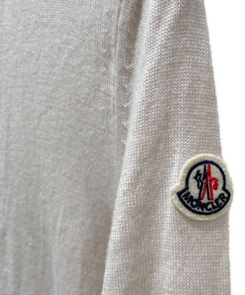 MONCLER（モンクレール）MONCLER (モンクレール) MAGLIONE TRICOT CARDIGAN ベージュ サイズ:XSの古着・服飾アイテム