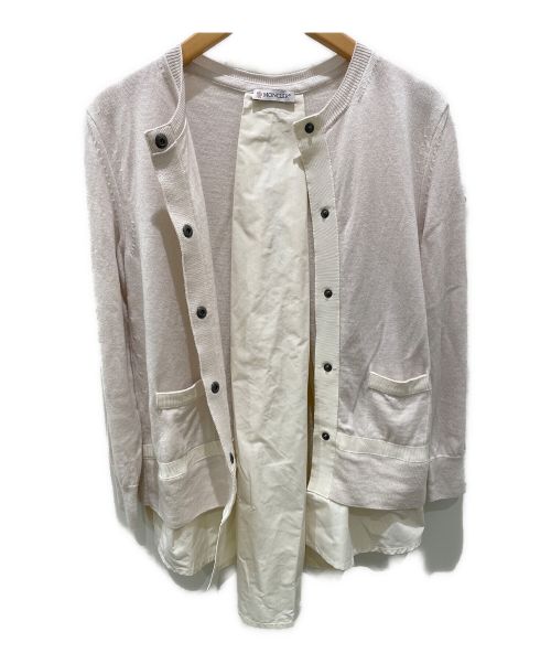 MONCLER（モンクレール）MONCLER (モンクレール) MAGLIONE TRICOT CARDIGAN ベージュ サイズ:XSの古着・服飾アイテム