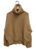 PRADAプラダ）の古着「カシミヤタートルネックワイドニット」｜キャメル
