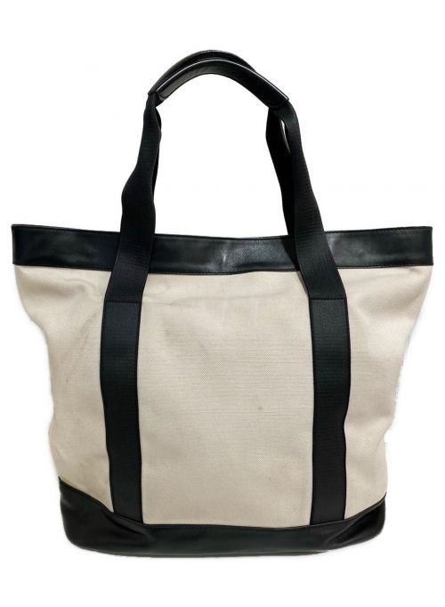 BALENCIAGA（バレンシアガ）BALENCIAGA (バレンシアガ) ロゴトートバッグ アイボリー×ブラック サイズ:-の古着・服飾アイテム