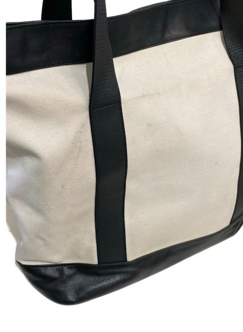 BALENCIAGA（バレンシアガ）BALENCIAGA (バレンシアガ) ロゴトートバッグ アイボリー×ブラック サイズ:-の古着・服飾アイテム