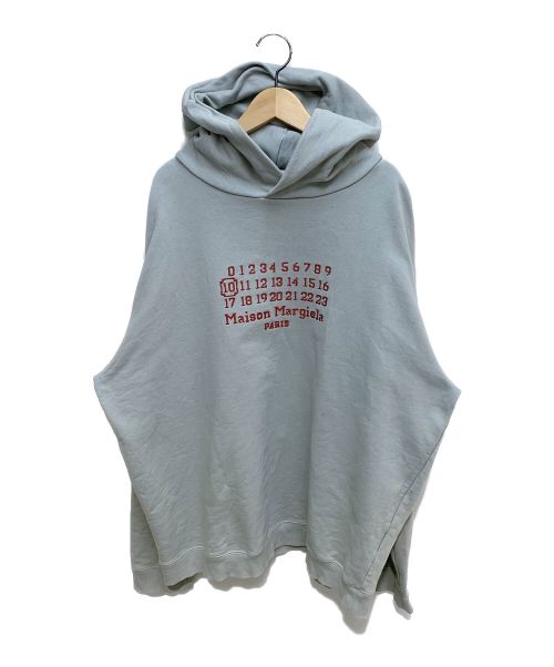 Maison Margiela（メゾンマルジェラ）Maison Margiela (メゾンマルジェラ) ロゴパーカー スカイブルー サイズ:48の古着・服飾アイテム