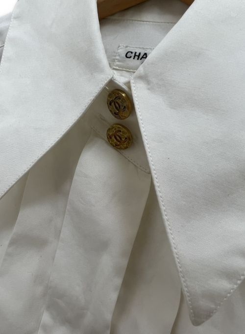 CHANEL（シャネル）CHANEL (シャネル) ヴィンテージシャツ ホワイト サイズ:36の古着・服飾アイテム