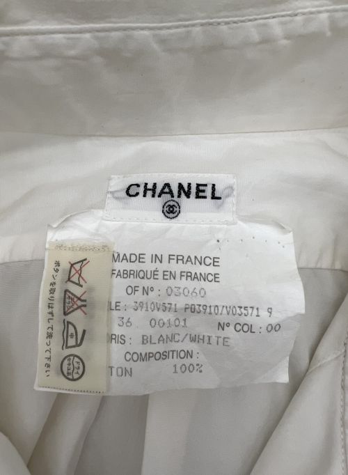 CHANEL（シャネル）CHANEL (シャネル) ヴィンテージシャツ ホワイト サイズ:36の古着・服飾アイテム
