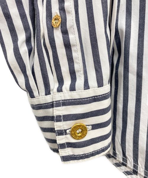 CHANEL（シャネル）CHANEL (シャネル) ヴィンテージストライプシャツ サイズ:40の古着・服飾アイテム