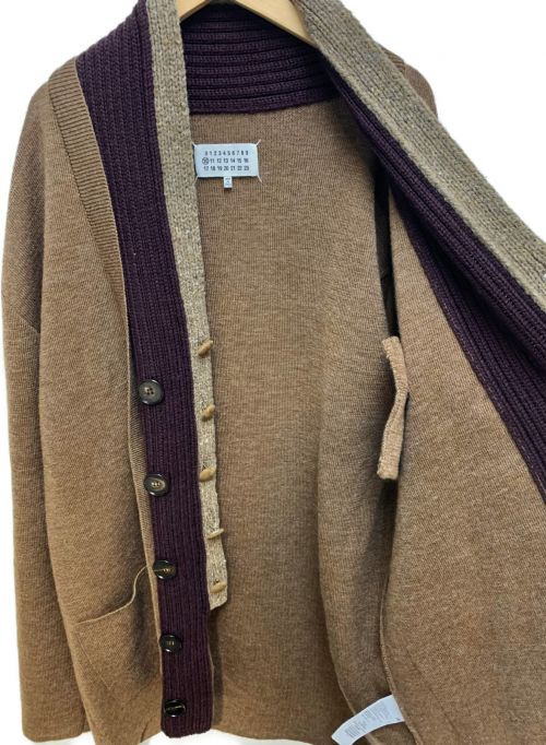 Maison Margiela（メゾンマルジェラ）Maison Margiela (メゾンマルジェラ) フューズド ボタンアップ カーディガン ブラウン サイズ:Lの古着・服飾アイテム