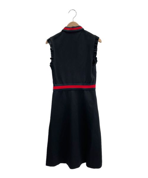 GUCCI（グッチ）GUCCI (グッチ) ウェブトリムジャージードレス ブラック サイズ:Ｓの古着・服飾アイテム