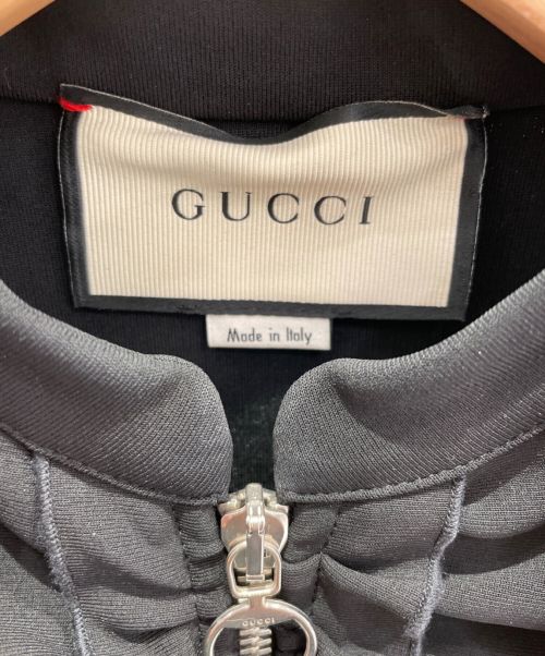 GUCCI（グッチ）GUCCI (グッチ) ウェブトリムジャージードレス ブラック サイズ:Ｓの古着・服飾アイテム