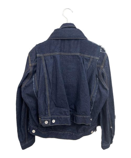 sacai（サカイ）sacai (サカイ) 20SS ダブルレイヤードデニムジャケット サイズ:1の古着・服飾アイテム