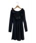 VALENTINO (ヴァレンティノ) ラッフルネックスケータードレス ブラック サイズ:M：39800円