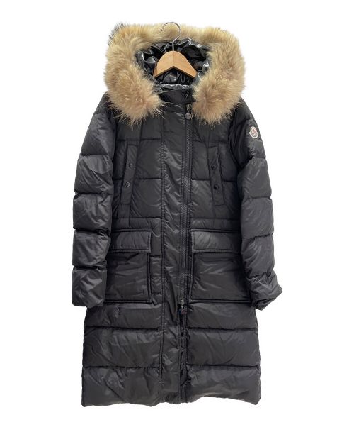 MONCLER（モンクレール）MONCLER (モンクレール) MELINA ファー付ダウンコート ブラック サイズ:00の古着・服飾アイテム