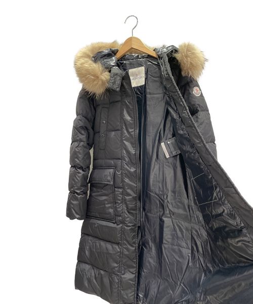 MONCLER（モンクレール）MONCLER (モンクレール) MELINA ファー付ダウンコート ブラック サイズ:00の古着・服飾アイテム