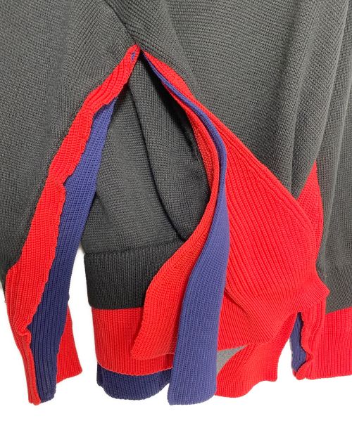 BALENCIAGA（バレンシアガ）BALENCIAGA (バレンシアガ) レイヤードパターンタートルネックニット ブラック サイズ:XSの古着・服飾アイテム