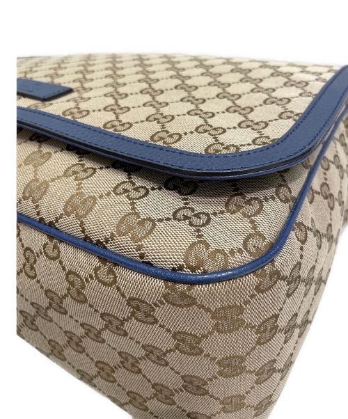 GUCCI（グッチ）GUCCI (グッチ) マザーズバッグ ベージュ×ブルー サイズ:-の古着・服飾アイテム