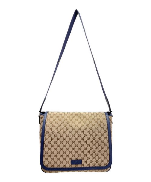 GUCCI（グッチ）GUCCI (グッチ) マザーズバッグ ベージュ×ブルー サイズ:-の古着・服飾アイテム