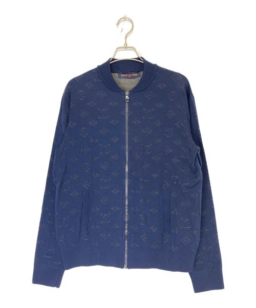 LOUIS VUITTON（ルイ ヴィトン）LOUIS VUITTON (ルイ ヴィトン) ドロップニードルモノグラムボンバー ネイビー サイズ:Mの古着・服飾アイテム