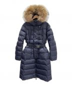 MONCLERモンクレール）の古着「GENEVRIERファー付ダウンコート」｜ネイビー