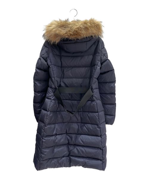 MONCLER（モンクレール）MONCLER (モンクレール) GENEVRIERファー付ダウンコート ネイビーの古着・服飾アイテム