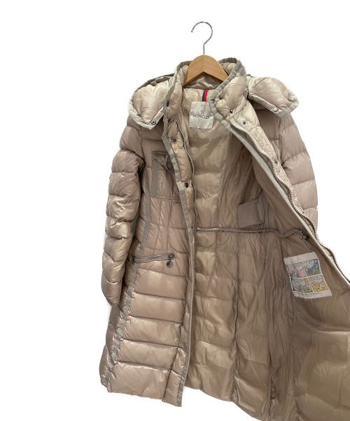 MONCLER（モンクレール）MONCLER (モンクレール) HERMINEダウンコート ベージュの古着・服飾アイテム