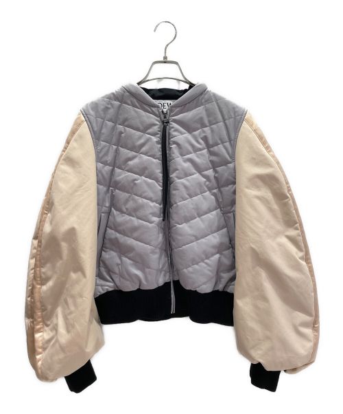 LOEWE（ロエベ）LOEWE (ロエベ) サーキュラースリーブ ボンバー ジャケット グレー サイズ:38の古着・服飾アイテム