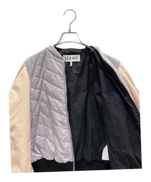 LOEWE（ロエベ）LOEWE (ロエベ) サーキュラースリーブ ボンバー ジャケット グレー サイズ:38の古着・服飾アイテム