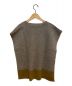 Maison Margiela (メゾンマルジェラ) Vネックニットベスト レッド×カーキ サイズ:M：37800円