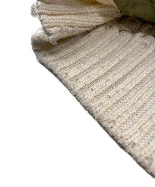 sacai（サカイ）sacai (サカイ) フリンジニットブルゾン ホワイト サイズ:1の古着・服飾アイテム