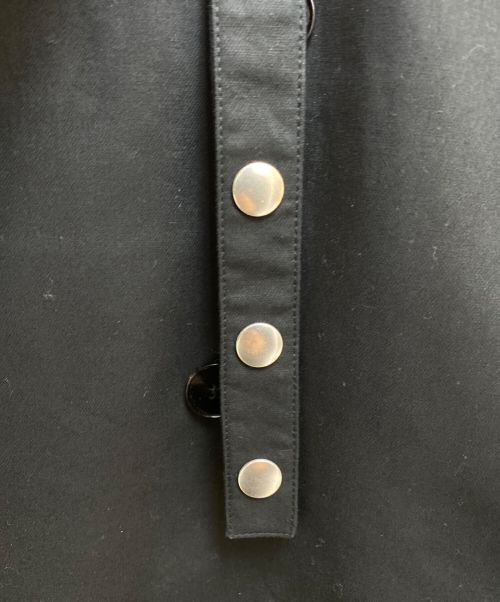 JIL SANDER（ジルサンダー）JIL SANDER (ジルサンダー) ハーフライトニングコットントレンチコート ブラック サイズ:48の古着・服飾アイテム