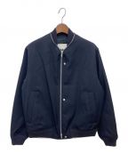 JIL SANDERジルサンダー）の古着「Ribbed-trim Zip-detail Bomber Jacket」｜ブラック