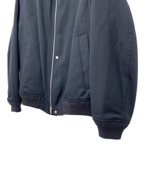JIL SANDER（ジルサンダー）JIL SANDER (ジルサンダー) Ribbed-trim Zip-detail Bomber Jacket ブラック サイズ:44の古着・服飾アイテム