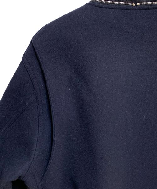 JIL SANDER（ジルサンダー）JIL SANDER (ジルサンダー) Ribbed-trim Zip-detail Bomber Jacket ネイビー サイズ:46の古着・服飾アイテム