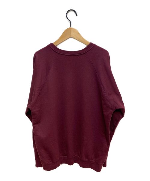 CELINE（セリーヌ）CELINE (セリーヌ) 20AW ロゴ カシミヤクルーネックスウェットシャツ ボルドー サイズ:Mの古着・服飾アイテム