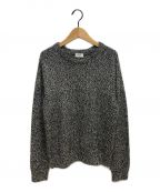 CELINEセリーヌ）の古着「20AW クルーネックセーター/シームレス カシミヤ」｜グレー×ブラック