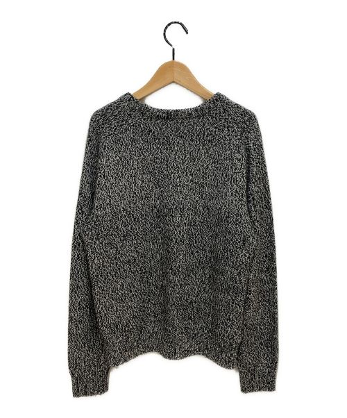 CELINE（セリーヌ）CELINE (セリーヌ) 20AW クルーネックセーター/シームレス カシミヤ グレー×ブラック サイズ:Mの古着・服飾アイテム