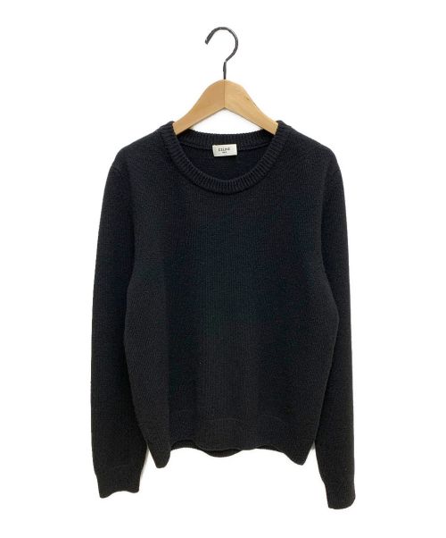 CELINE（セリーヌ）CELINE (セリーヌ) 21AW クルーネックセーター / カシミヤ ブラック サイズ:Mの古着・服飾アイテム