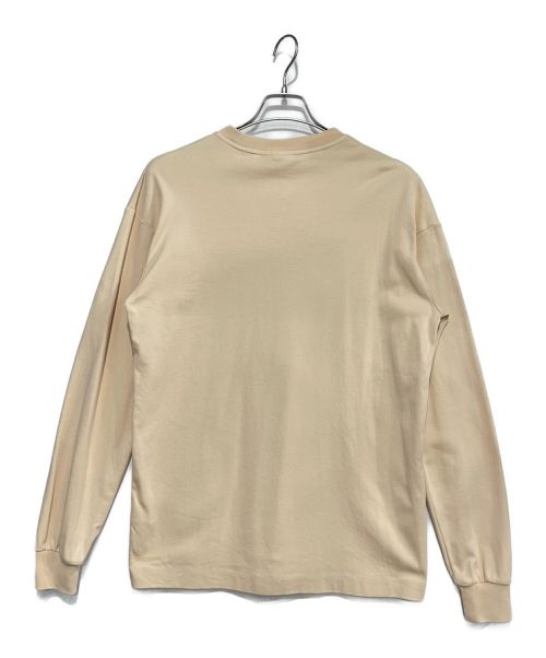 DROLE DE MONSIEUR（ドロール ド ムッシュ）DROLE DE MONSIEUR (ドロール ド ムッシュ) ロゴカットソー ベージュ サイズ:XSの古着・服飾アイテム